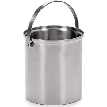 Nádoba na led Vědro na led z kartáčované oceli SERAX S 14 cm, stříbrná