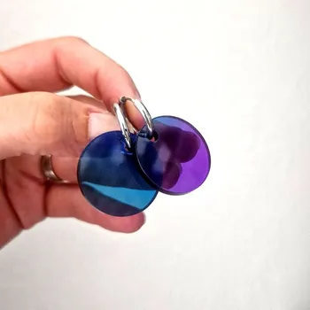 Náušnice SWITCH IT MYSTERY full Kroužek: klasik stříbrný (14 mm) variabilní náušnice