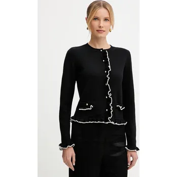 Dámský svetr Vlněný kardigan Luisa Spagnoli 100212 černá 99X, vel. S