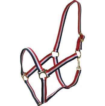 Ohlávka QHP červeno-bílo-modrá, Pony