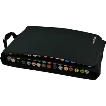 Penál GRAPH'IT Černé textilní skládací pouzdro na 52 fix