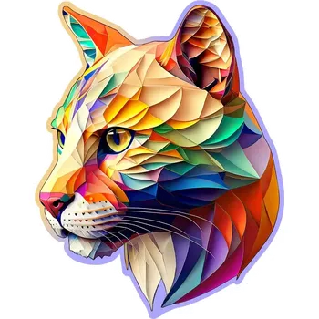 Puzzle Dřevěné puzzle WOODEN CITY barevná puma 150 dílků