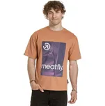 tričko Meatfly Junglist - Pink Leaf M/L