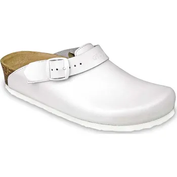 Dámská zdravotní obuv Grubin zdravotní dámská kožená obuv Stockholm pantofle uzavřené bílá 1813650 Velikost obuvi: 39, Barva obuvi: Bílá