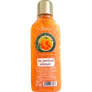 Koupelová kosmetika Chopa sůl do koupele 600 g Mandarinka na posílení energie