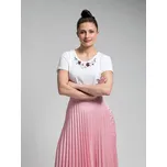 CityZen BREDA Dámské tričko bílé s potiskem Květiny Velikost: 42