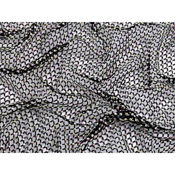 Pružná síťovina s broušenými kamínky metráž