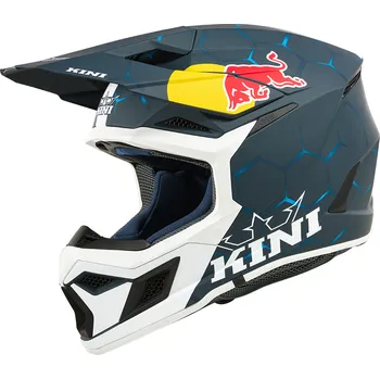 Helma na motorku Kini Red Bull MX3 1.0 přilba Barva: modrá/bílá, Velikost: M