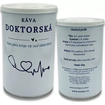 Koření Dárková káva Doktorská – silná směs s jemným srdcem pro zdravotníky ANO