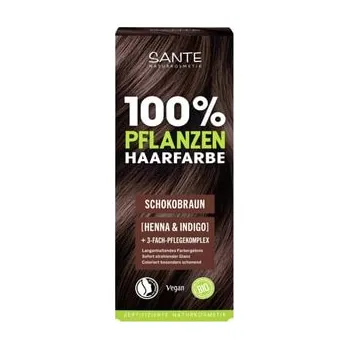 Sante 100% Pflanzenhaarfarbe Schokobraun 02 Barva vlasů