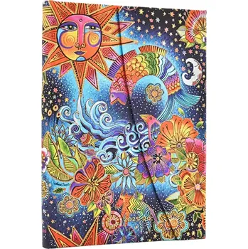 Diář Paperblanks Midi horizontálně členěný 130 x 180 mm týdenní 2025/2026 [EN] Celestial Magic