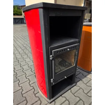 Krbová kamna BELLA THALIA LUX, 8,3kW, červené (Cena na vystavený kus)