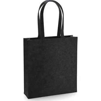 Plstěná taška Tote, 100% polyester, 37 x 41 x 11,5 cm - šedočerná
