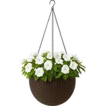 KETER Květináč Hanging GLOBE | hnědá