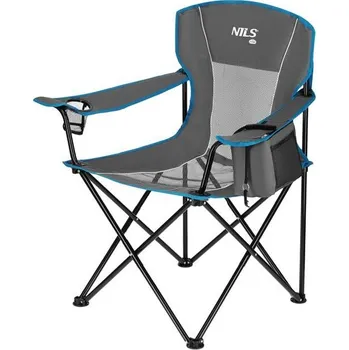 Zahradní nábytek Skládací židle NILS Camp NC3706 šedá