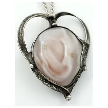 Přívěsek Srdce ušlechtilé - achát
