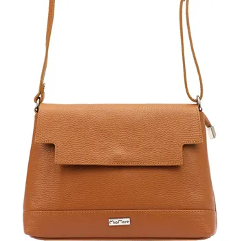 Kabelka Dámská kabelka MiaMore 01-017 DOLLARO tmavě velbloudí (koňaková)