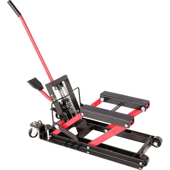 Hever Hydraulický zvedák motocyklů 680 kg – ovládání nožním pedálem LD-M04113