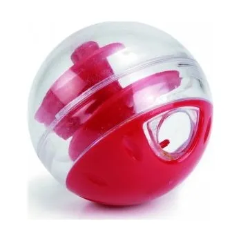 Hračka pro kočku Beeztees Míček na pamlsky pro kočky plastový červený Twirly 5,5cm