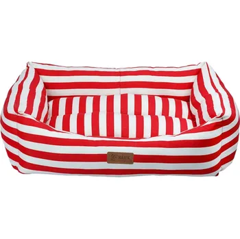Pelíšek pro psa HPF Pelech MAKARON XL červený proužek červený proužek XL
