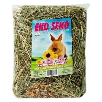 Krmivo pro hlodavce EKO seno 25 l/500 g květinová zahrádka