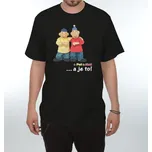 Tričko Pat a Mat (A je to) černé Gesto - Velikost L