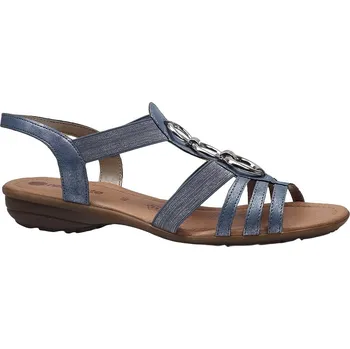 Dámské sandále Letní vycházková obuv, Remonte, modrá: Modrá Syntetika 28,6 44 G - standardní šíře (28622-28623)