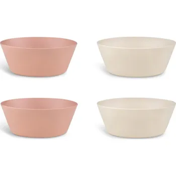 Citron Sada misek z bio materiálu, 4ks - růžová / krémová