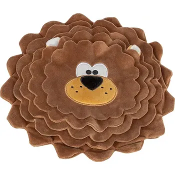 Hračka pro psa TRIXIE DOG ACTIVITY lev, šustící koberec na pamlsky, ø 26 cm, polyester, hnědá