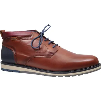 Pánské polobotky Vycházková obuv-kotníková, Pikolinos, přírodní/tmavě modrá/bordó: Hnědá Hladká kůže 31,5 47 G - standardní šíře (30264-30264)