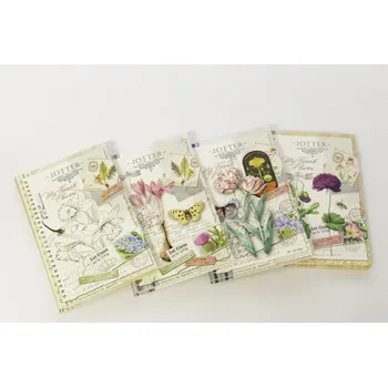 Zápisník Designová záznamní kniha Fresh, ohebné desky, B6, 120listů, čtvereček - mix motivů 1