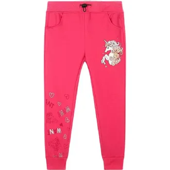 DÍVČÍ TEPLÁKY BAVLNĚNÉ JEDNOROŽEC BF Barva: Růžová, Velikost: 128