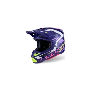 Helma na motorku Mx Helma Alpinestars S-M7 Deed Helmet ECE06 Purple Pink Glossy 26, Velikost XL (61-62cm)