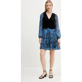 Oblečení a móda Šaty a vesta Desigual CHALECO 25WWVW27 námořnická modř 59A, vel. M