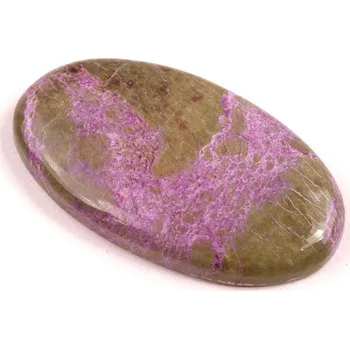 Přírodní kámen Kabošon Stichtit č.5506 (39x22x6mm)