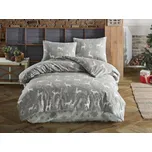 Vánoční povlečení flanel 140x220, 70x90 Escama grey