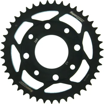 Řetězová sada pro motocykl Řetězová rozeta SUPERSPROX RFE-269:43-BLK černý 43 zubů, 428