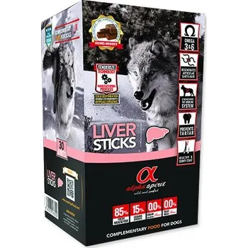 Krmivo pro psa Pochoutka ALPHA tyčinky játrová 30x10g