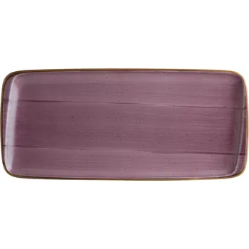 Talíř Talíř hranatý Bonna Aura Black Berry 34x16 cm