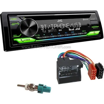 Auto Hi-Fi Autorádio PEUGEOT Partner 2008-2018 JVC KD-T922BT Bluetooth s instalační sadou