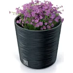 ProsperPlast Květináč FURU ROUND | antracit 25 cm