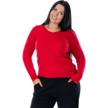 Dámský svetr Dámský svetřík MEGAN 40/42 Červená