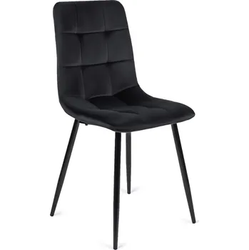 Jídelní židle JAKS Jídelní židle černá velur Peru