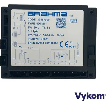 Příslušenství ke kotli Řídící automatika Brahma NDTM11, Tw 30s, Ts 8s, kód: 37587000