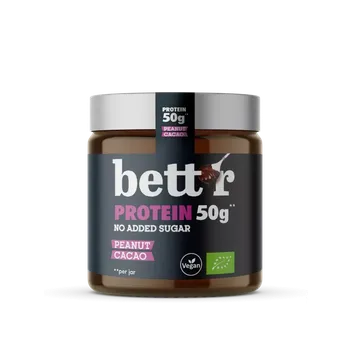 Bettr´s Bio proteinová pomazánka s arašídy a kakaem, bez přidaného cukru 250 g