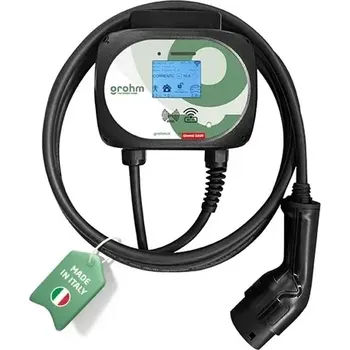 Nabíjecí stanice pro elektromobil Wallbox Grohm GW22CSL 22kW 3f Type 2 Smart kab. 5m
