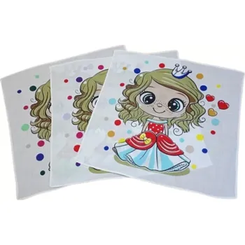 Látkový kapesník Dětské kapesníky v tašce Princezna