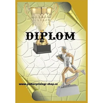 Atletika muž diplom A4 č.39