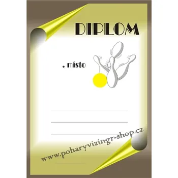 VIZINGR Kuželky diplom A4 č.7