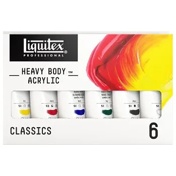 Speciální výtvarná barva Sada akrylových barev Liquitex HB 6x22ml (Sada akrylových barev Liquitex HB 6x22ml)